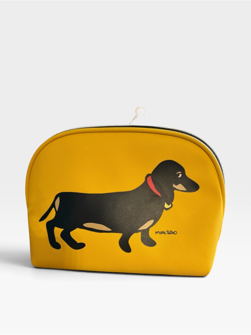 Marc Tetro Yellow Dachshund Cosmetic Pouch